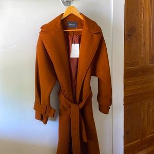 NWT Deluc Long Brown Quality Overcoat